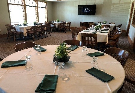view of banquet room